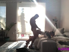 Nick and Brooke Foxxx have day time quickie