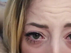 Blondin, Avsugning, Sperma i munnen, Mat, Utomhus, Pov, Spansk, Tatuering