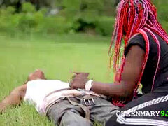 Cumizás, Ondó fröcskölés, Ébenfekete, Szőrös, Kézimunka, Szabadban, Nyilvános, Tini