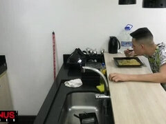 Kitchen Blowjob With Latina Maid Lunna Real Sucking Dick