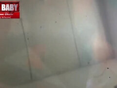 Tina Baby sucks cum out with legs up - Sri Lankan MILF blowjob