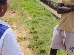 Random College Girl Fucked Hard Outdoor by BBC in Doggy Style