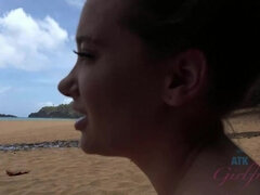 Kont, Strand, Sperma, Buiten, Doordringend, Mager, Tatoeage, Plagen