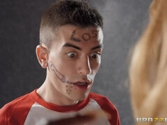 Big Tittied very Strict Dean punishes Jordi with her Puss