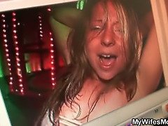 Porn loving mother in law takes his dick