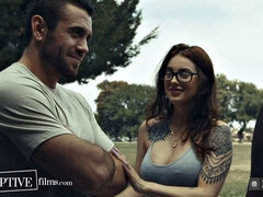 Carter Woods Follows His Crush to Gay Bathhouse & Watches Raunchy DP Threesome - Disruptive