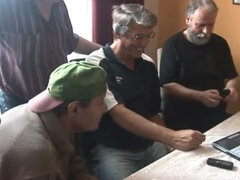 Old Guys Have Fun With Beautiful Young Chick