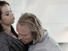 Avsugning, Brunett, Hd, Underkläder, Stockings