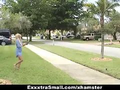 Exxxtrasmall - penis crazed spinner caught checking out