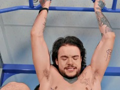 Homosexuell, Gym, Hårig, Muskel, Tatuering