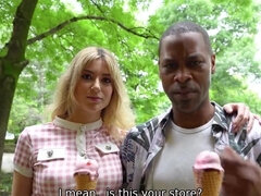 Blonde beauty is going to cuck her kinky BBC boyfriend