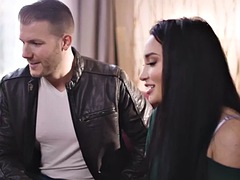 Sinning curvy babe riding lovers cock while dirtytalking