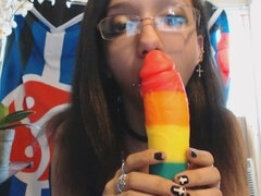 오랄섹스, 목구멍이 막히는, 대단히, 빨아들이는, 청소년, 장난감들