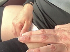 아마추어, 큰 가슴, 공개동영상, 수음, 자연의 가슴, 야외의, 스커트, 스타킹