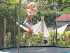 デカ尻, デカチン, フェラチオ, バック, 自然山雀, アウトドア, ティーン, オッパイの