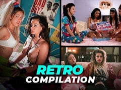 18 anos, Bundão, Peitos grandes, Extremo, Mãe gostosa, Retrô antigo, Sexo grupal a três, Vintage