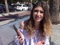 Chica, Rubia, Polla, Alemán, Sexo duro, Al aire libre, Público, Adolescente