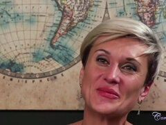 Milf gives the history teacher a good blowjob