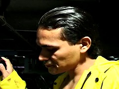 アナル, デカチン, フェラチオ, カップル, ゲイ, ラティーナ, オナニー, 筋肉