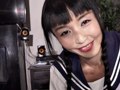 Asian stepteen sucks taboo dick in POV action in missionary