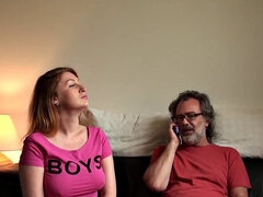 Raunchy subslut Paris slurps cum after rough plow