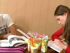 Stor kuk, Avsugning, Brittisk, Sperma shot, Tonåring, Hora