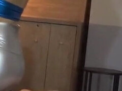 Κώλος, Μελαχροινή, Πρόσωπο κάθομαι, Γυναικεία επιβολή, Τακούνια, Σκλάβος