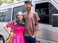 Tattooed 81 Years Old Granny Picked up for Anal