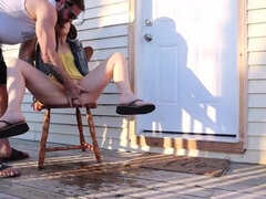 Public Squirting Compilation - Neighbors Watch as Wife Gets Fingered & Soaked