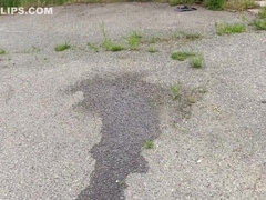 Love pissing girls outdoor