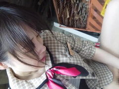 Asiáticoa, Boquete, Casal, Masturbação, Punheta, Japonêsa, Ao ar livre cartaz de rua outdoor, Meia calça