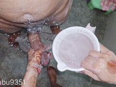 Enthousiasteling, Sperma shot, Handbeurt, Indisch, Douche, Taboe