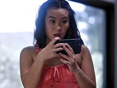 Kont, Hardcore, Lesbisch, Ondergoed, Slet, Voorbinddildo, Tatoeage, Trio