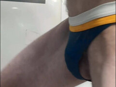 Crossdresser Cdmichelle Getting Ready to Take a Swimsuit Shower