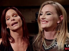 Hardtied cougar gets fisted by domina