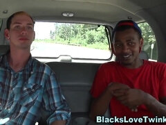 Gay guy gets huge black rod in booty - Hard Fuck