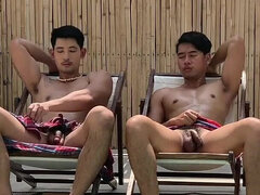 Amateur, Arabe, Asiatique, Couple, Tir de sperme, Branlette thaïlandaise, Hard, Solo