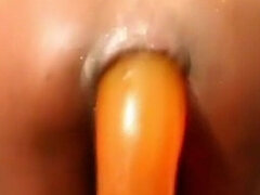 Leie, In den arsch, Schwarz, Dildo, Masturbation, Solo
