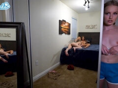Bionda, Lesbica, Leccata, Masturbazione, Orgasmo, Piccola, Figa, Tette
