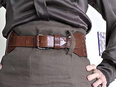 Leie, Europäisch, Weibliche domination, Fetisch, Deutsch, Hd, Leder, Solo