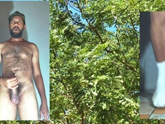 Tir de sperme, Fétiche des pieds, Poilue, Masturbation, Solo