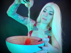 Dominans, Femdom, Mat, Förödmjukelse, Milf, Älskarinna, Solo, Tatuering