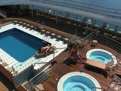 Aliz and Nataly Von Score Some Dick on the Lido Deck