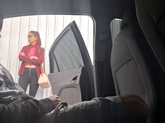 Auto, Handbeurt, Hardcore, Masturbatie, Buiten, Gezichtspunt, Prostituee, Student