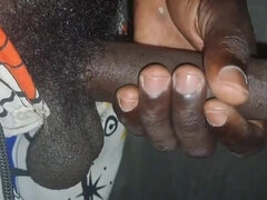 Afrikansk, Svart, Homosexuell, Handjobb, Onani, Solo