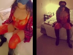 My wife offered tied up and blindfolded to her best friend's husband