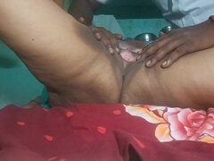 Stepaunty Bussy Eating with Tamil Boy