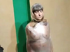 Enthousiasteling, Bondage discipline sadomasochisme, Blond, Gebondenheid, Stel, Rijpe lesbienne, Portugees, Straf