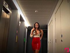 Lady Ninas Sexy MILF JOI Domination in Shiny Suite