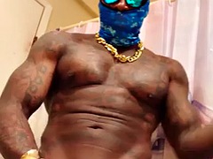 Amatør, Homoseksuel, Behåret, Hårdt, Onani, Muskel, Solo, Tatovering